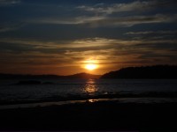 Sonnenuntergang in Tofino